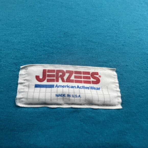 Vintage 90s Jerzees Tank Top Mens XL Blue Cut Off Gym Shirt Y2K Gains Streetwear - Picture 9 of 11